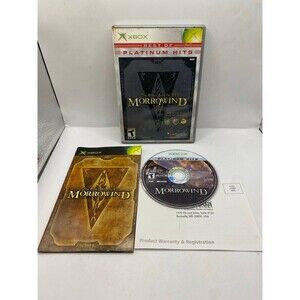 Elder Scrolls III Morrowind Platinum Hits - Microsoft Xbox 3 Tested Authentic